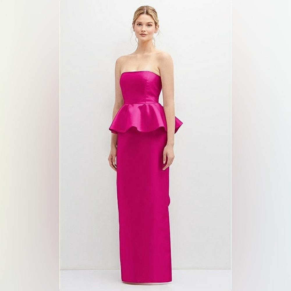 Alfred Sung ~ Elegant Pink Strapless Gown